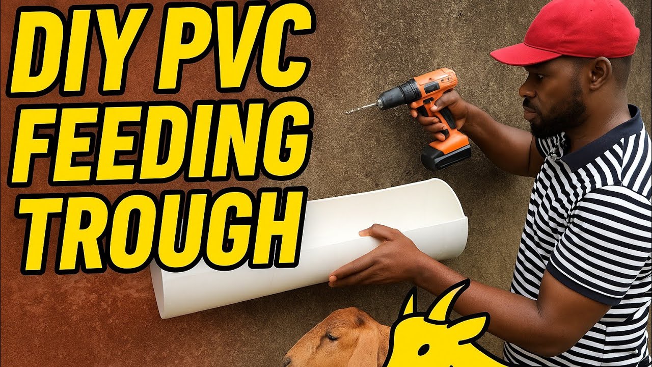 DIY PVC Goat Feeding Trough | Easy & Cheap Goat Farming Hack!