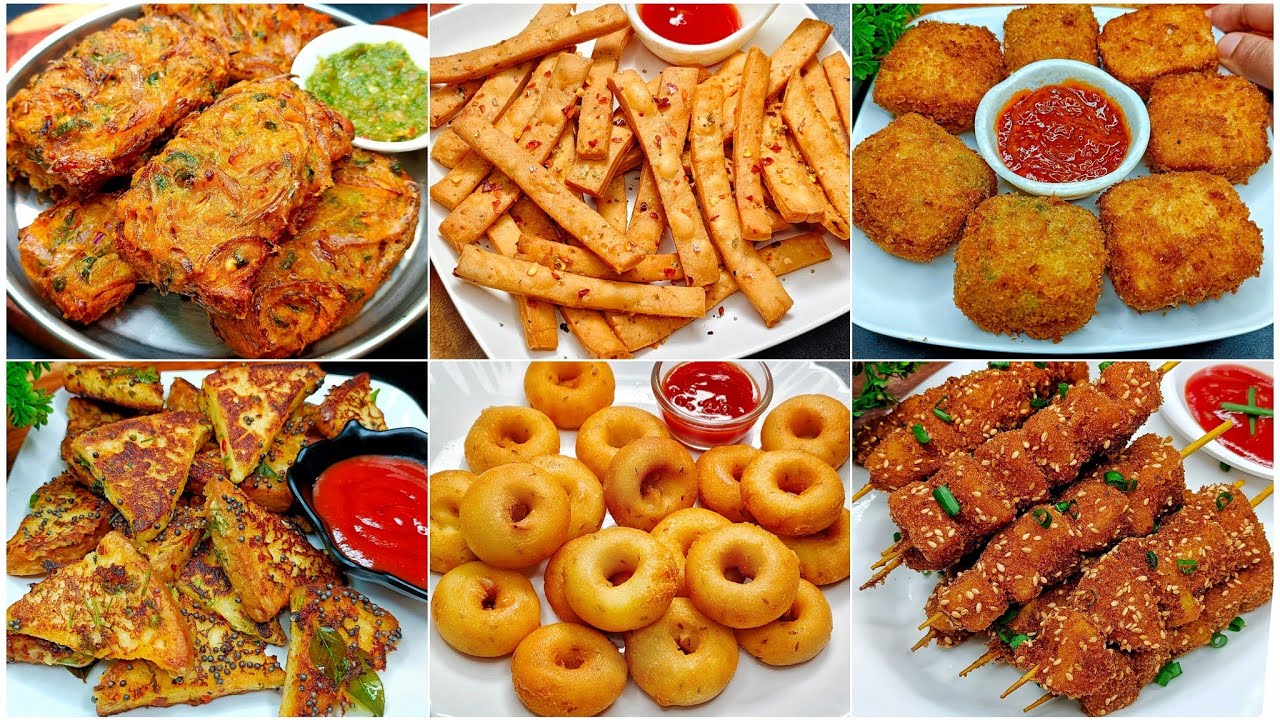 6 Easy Tiffin Snacks Recipe | New Recipe | Tiffin Ideas Recipe | Evening Snacks Recipe/Tiffin Recipe