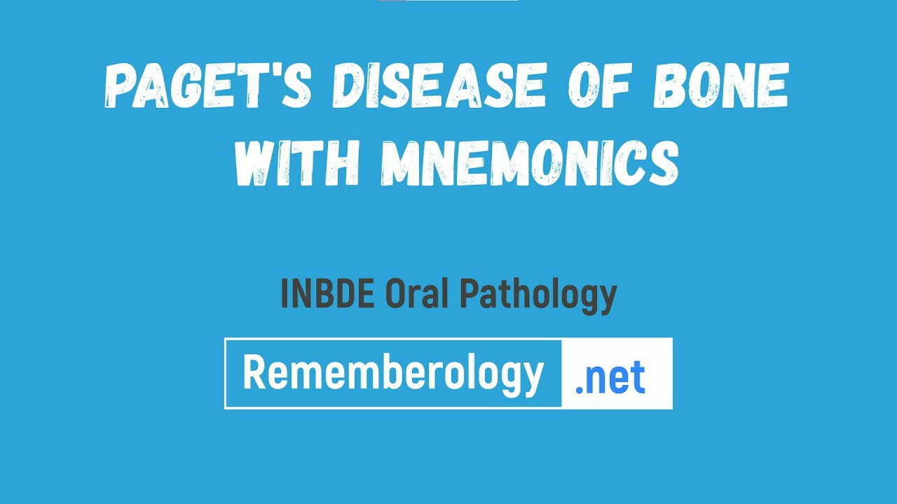 Mnemonics For Paget's Disease | INBDE Oral Pathology Mnemonics