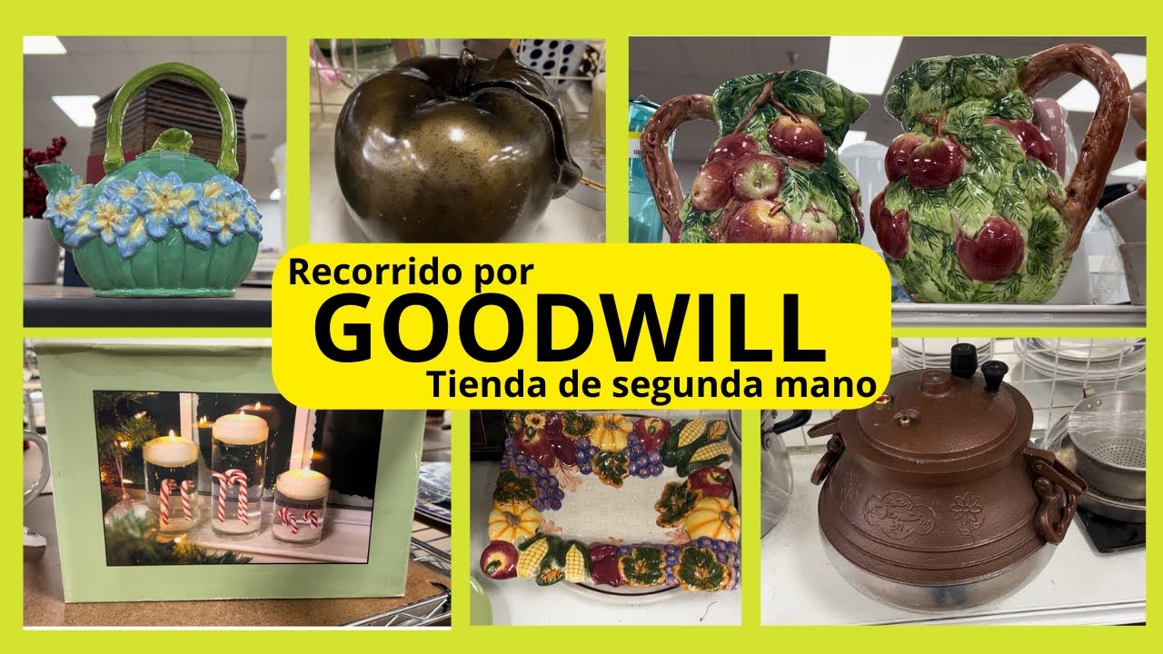 En  Goodwill encontré cosas preciosas!