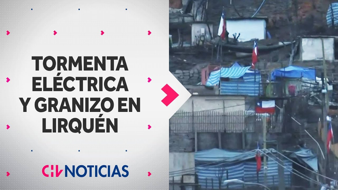 Granizos y tormenta eléctrica en zona de emergencia en Lirquén: Activaron alerta SAE - CHV Noticias