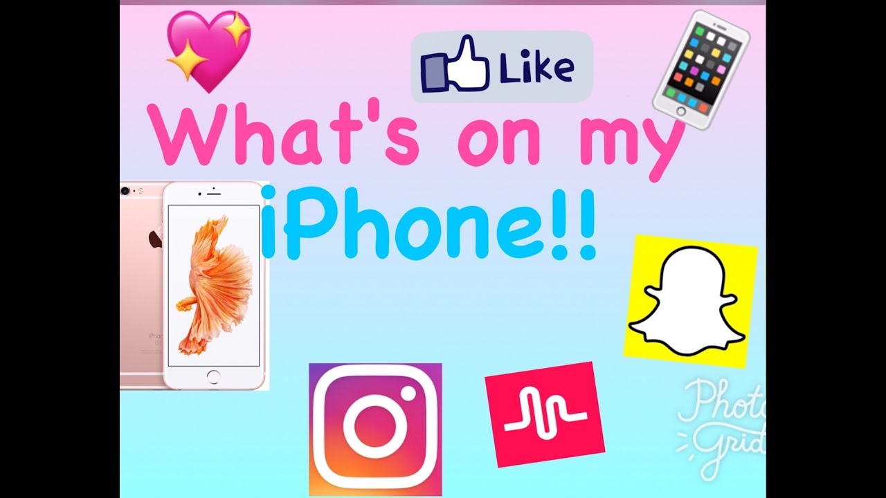 WHAT'S ON MY iPHONE 6s PLUS 2017