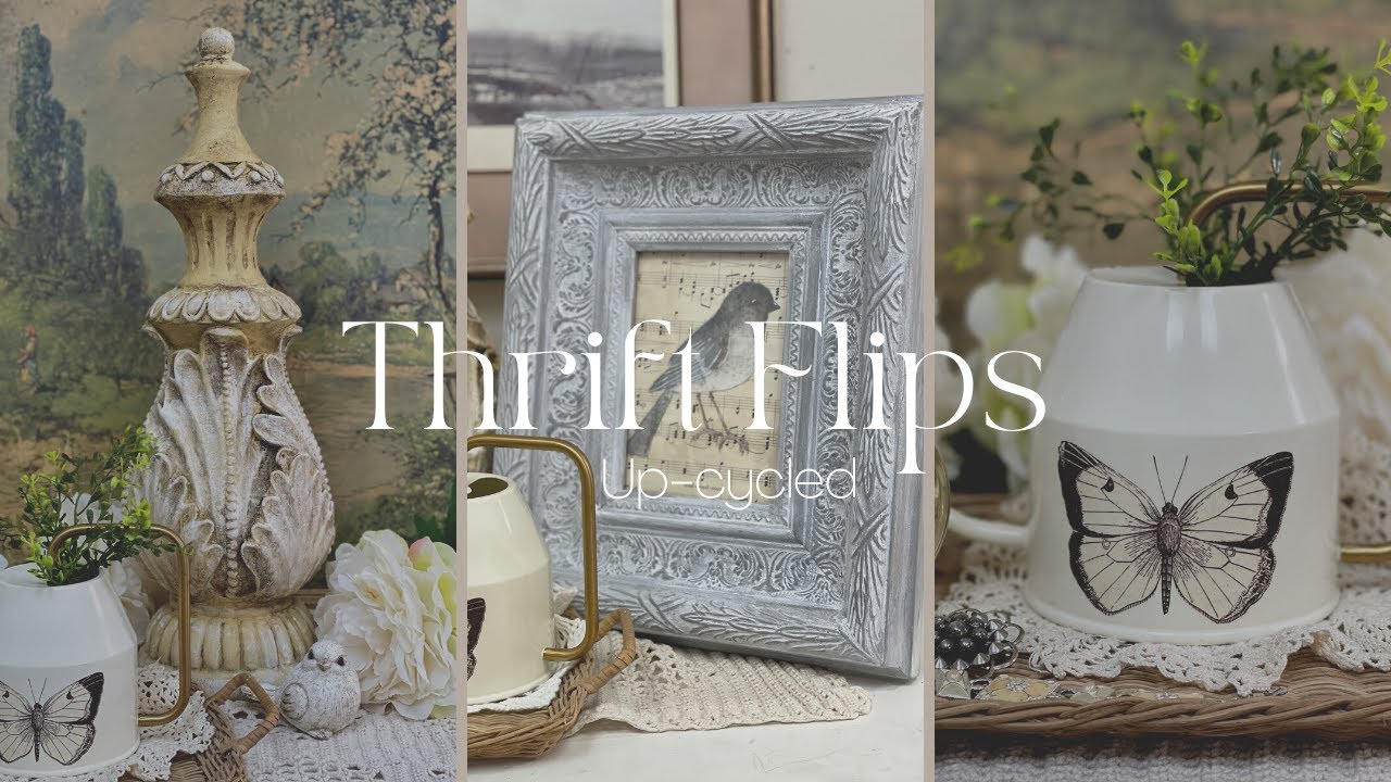 Best 6 DIY Ideas for Thrifted Home Decor Projects | French Country Shabby Chic | Trash To Treasure