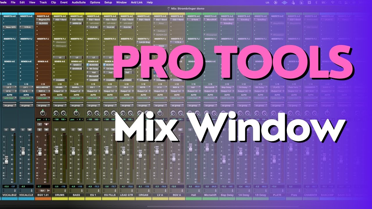 Окно микширования Pro Tools: обзор для начинающих