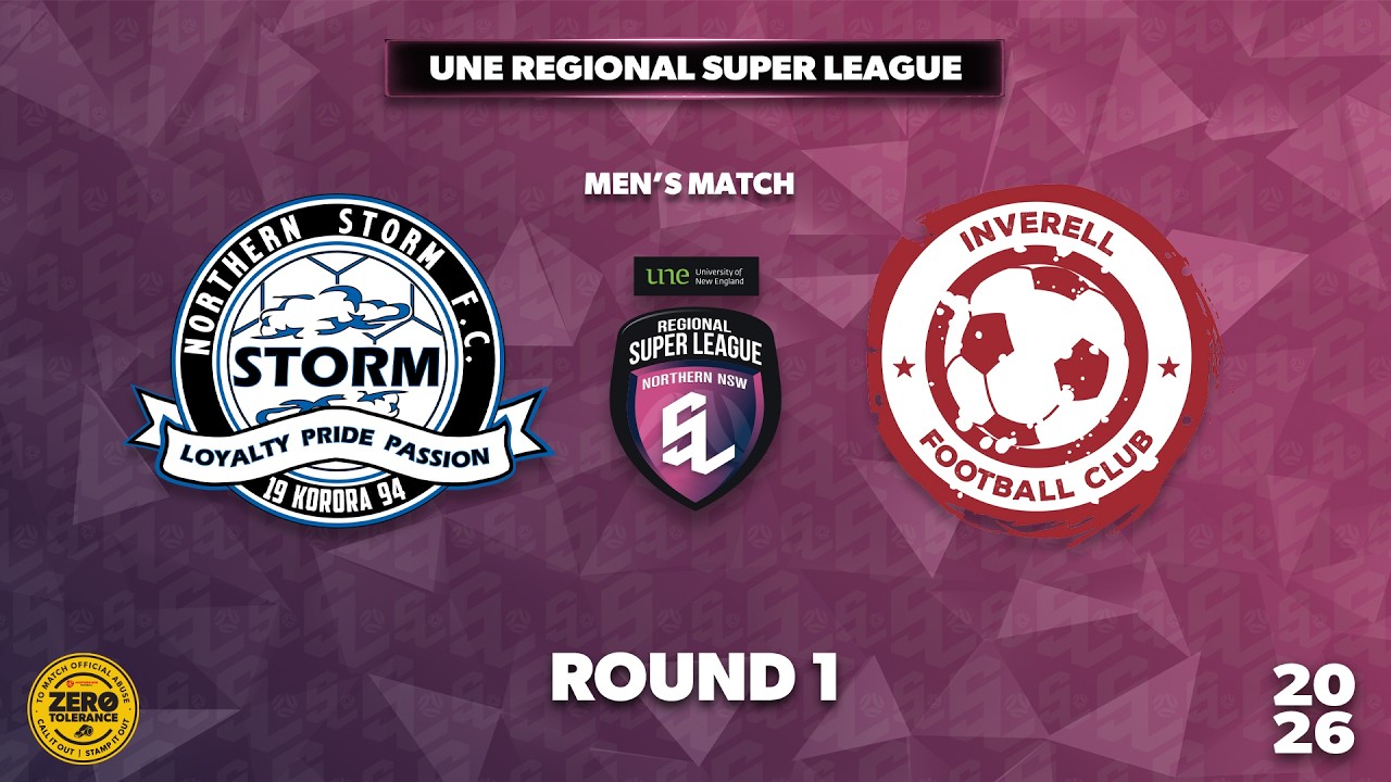 UNE RSL Men's Round 1 - Northern Storm FC v Inverell FC