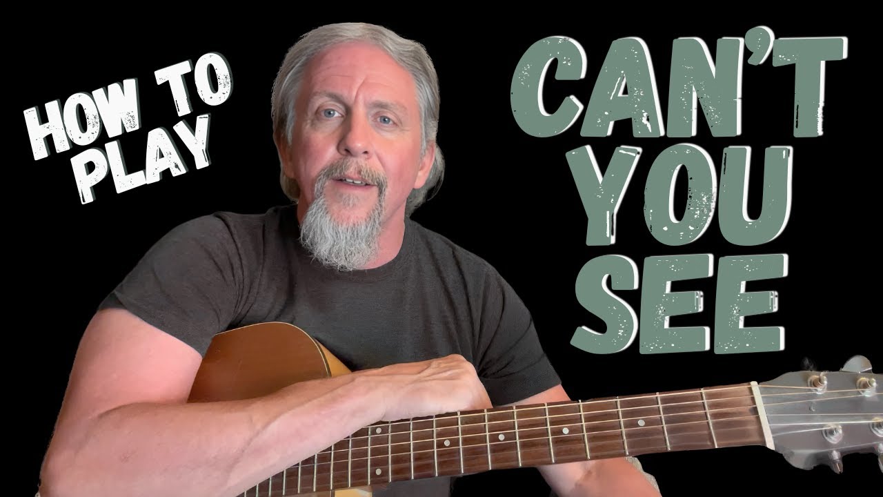 Разбор гитарной партии в композиции «Can't You See» — только ноты D, C и G.