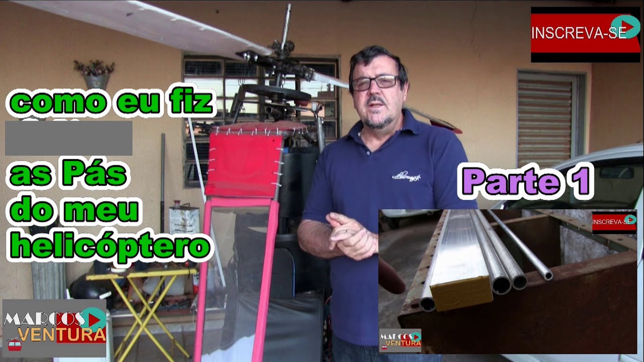 INÉDITO. FABRICANDO as PÁS de um Helicóptero Experimental passo a passo