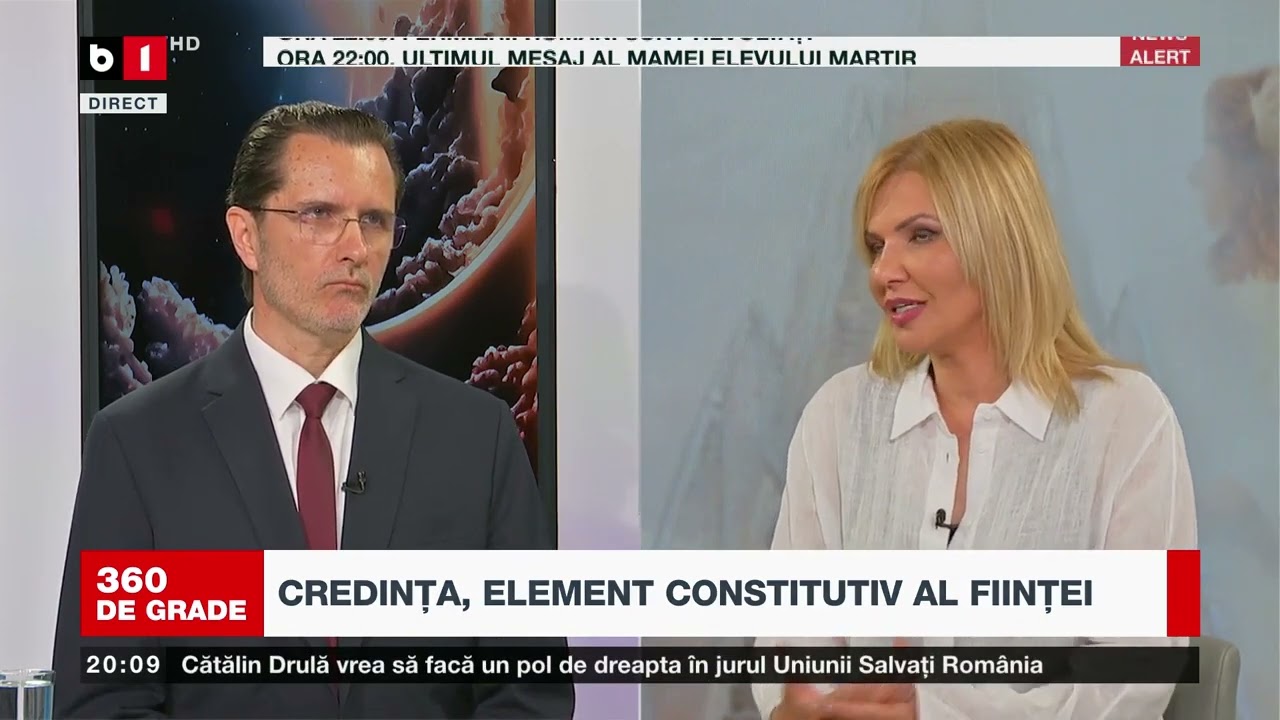 360 DE GRADE CU ALINA BĂDIC.  SEMNIFICAȚIA CREDINȚEI.  Invitat: Vasile Bănescu. 17 IUNIE 2023