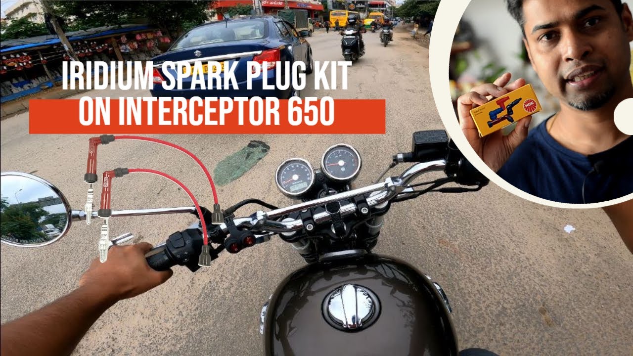 Iridium Spark plug kit on Interceptor 650 | DIY