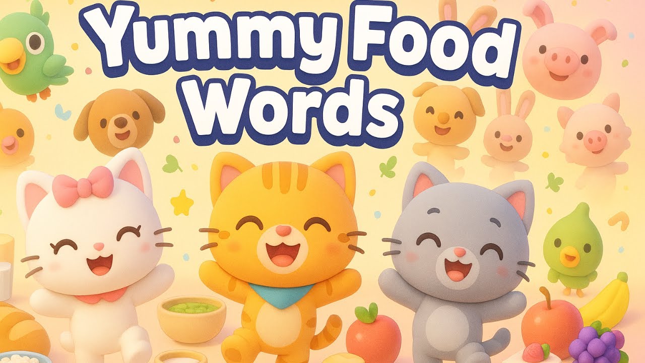 Yummy Food Words! Learn English with Fun Songs & Dance!