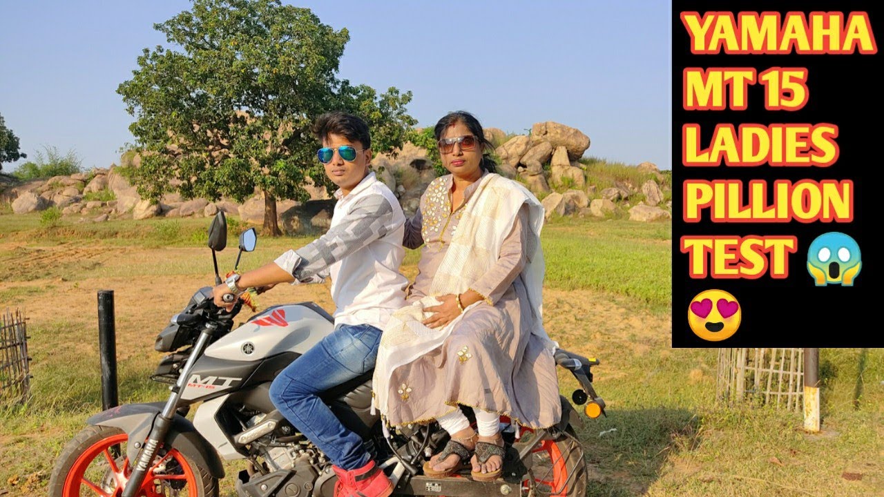 YAMAHA MT 15 With Ladies Pillion Detailed Review 😍😱 || My Mom Taking Ride Of MT 15 🙏 || MT 15 BS6