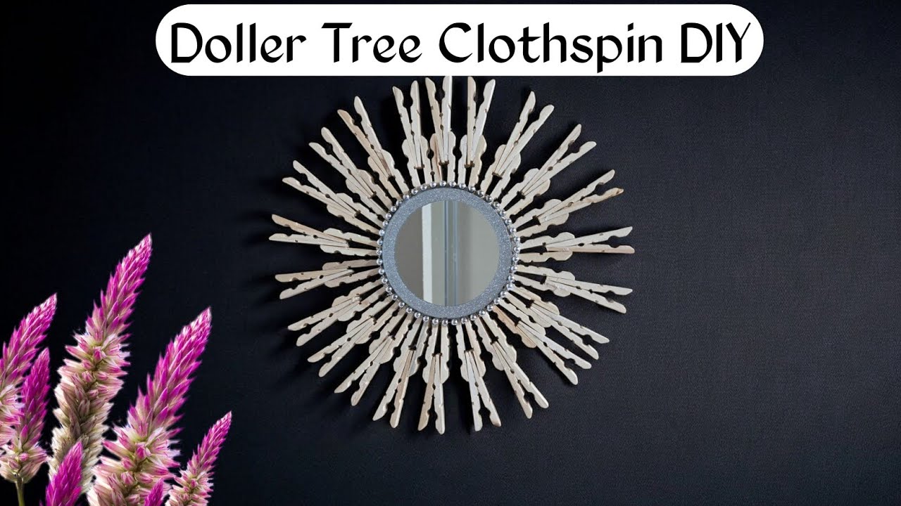 Easy Clothespin Wall Hanging DIY | Dollar Tree Craft | Farmhouse Home Decor |