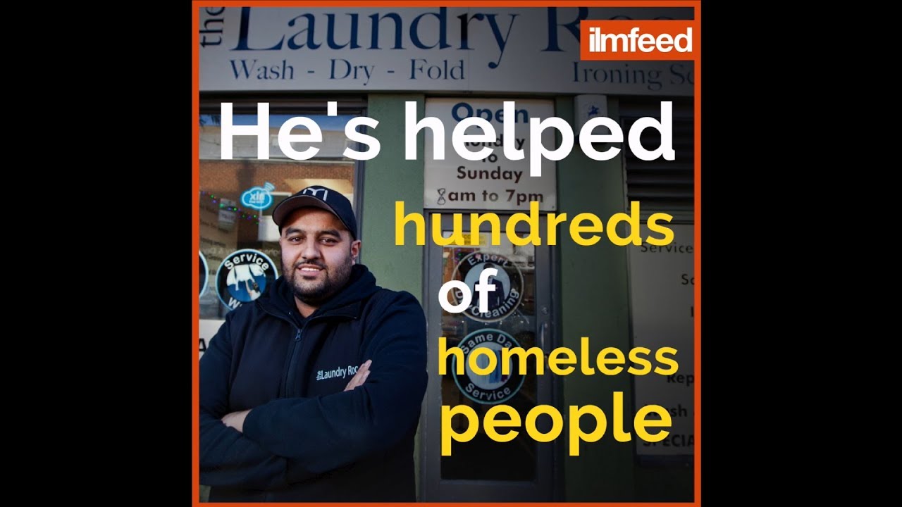 Muslim Man Washes Homeless People's Clothes for Free