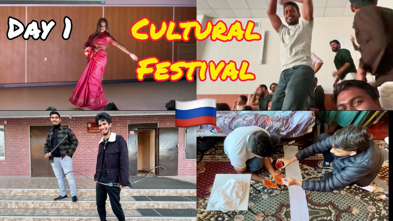 Cultural Festival Part 1 North Caucasean State University Cherkessk Russia