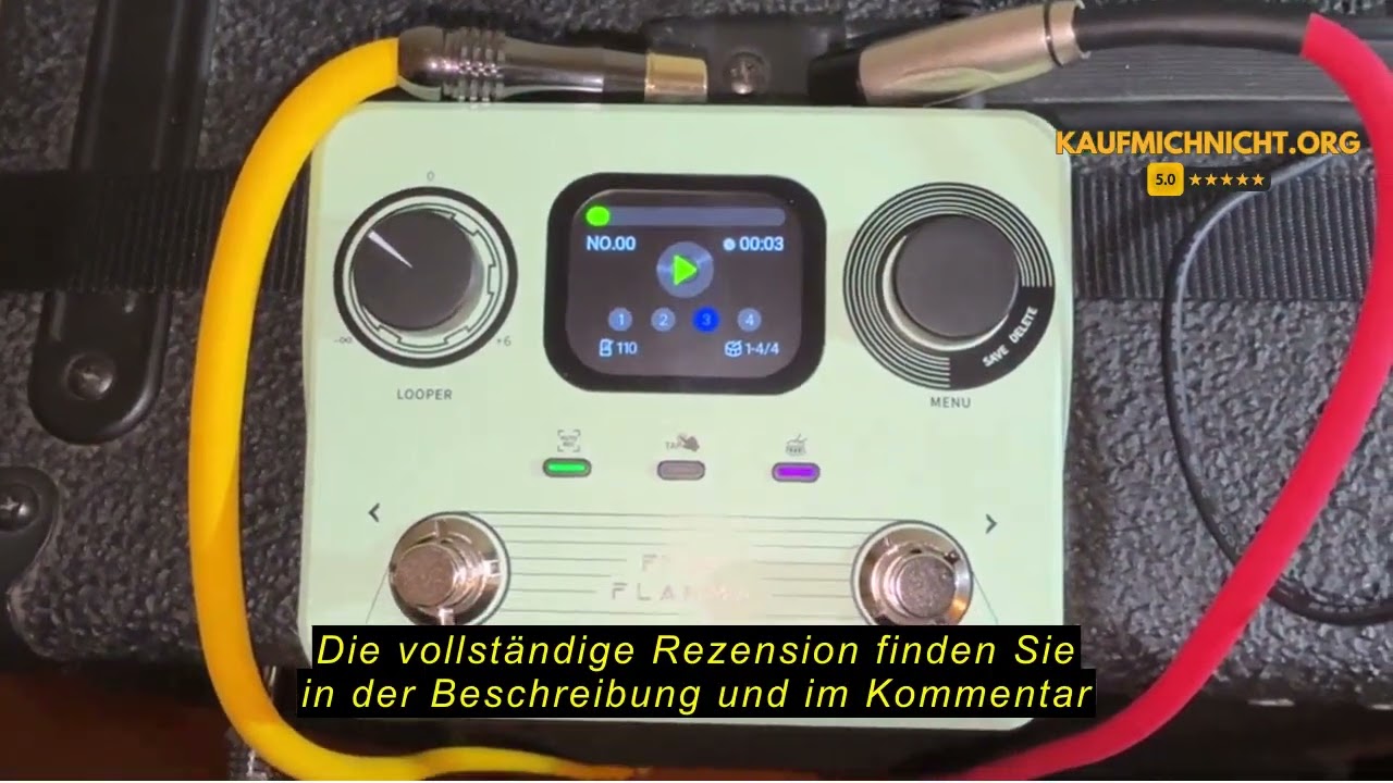 Produktbewertung: FLAMMA FF20 Looper-Pedal mit integrierter Drum-Maschine &ndash; 300 Min Stereo-Aufnahme,
