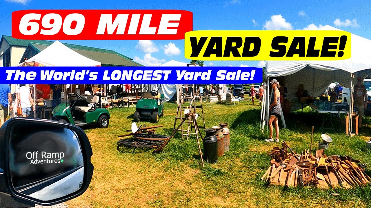 Highway 127 YARD SALE - AMAZING Finds at the World's LONGEST Yard Sale!