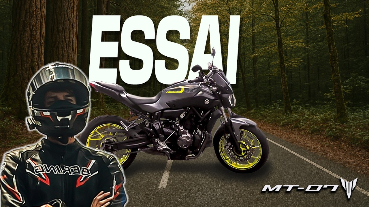 😎LA MEILLEURE MOTO A2 ?😱 Essai d'une MT-07 A2 !!