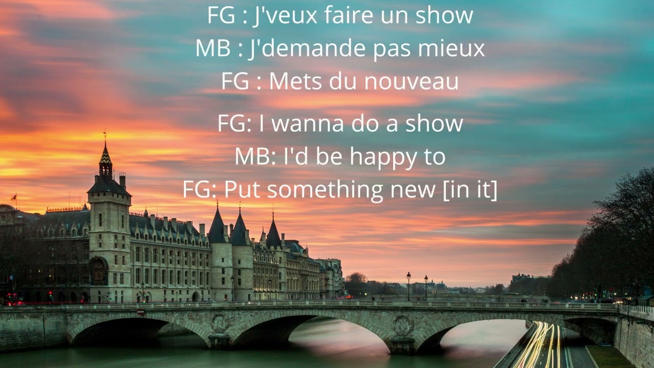 &Ccedil;a balance pas mal &agrave; Paris France Gall English Lyrics French Paroles (The Swing Isn't Bad In Paris)