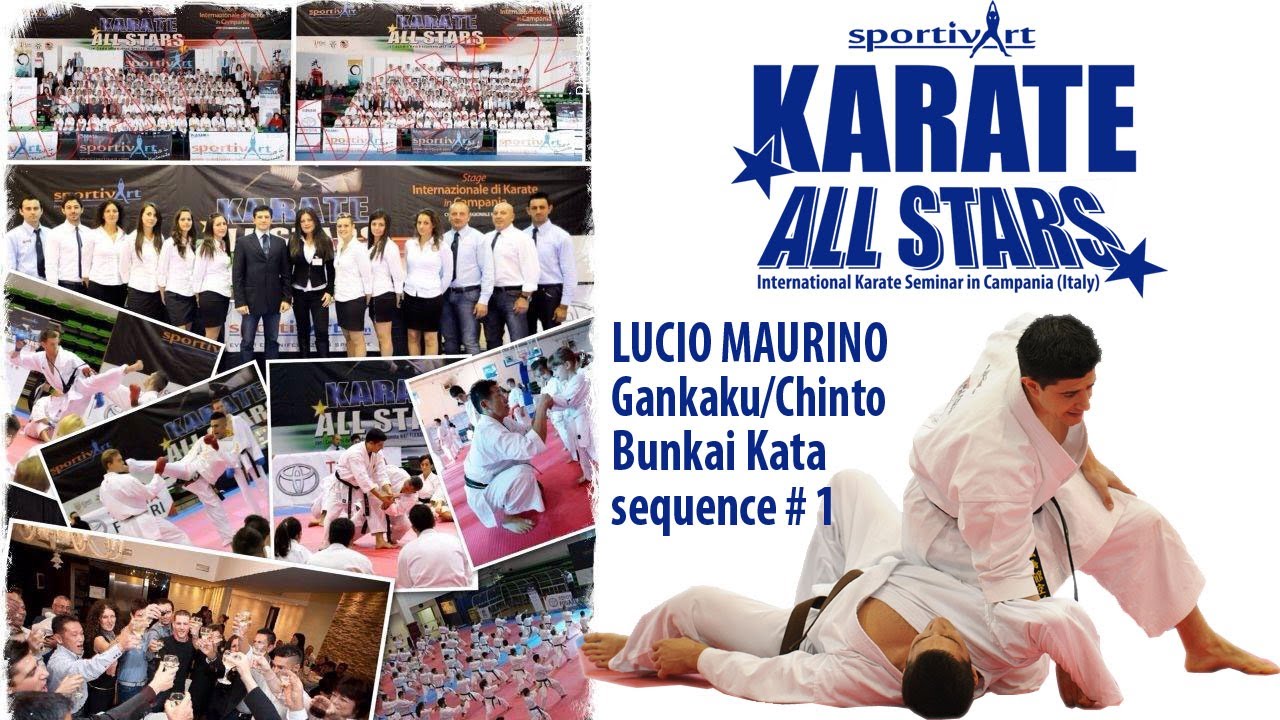 Lucio Maurino teaching Gankaku/Chinto Bunkai sequence #1 - Karate All Stars 2013