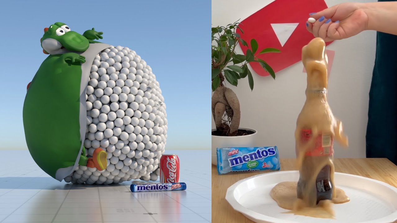 Yoshi Inhales Coke and Mentos, 🍄 How I made the Sound effects!!🙃