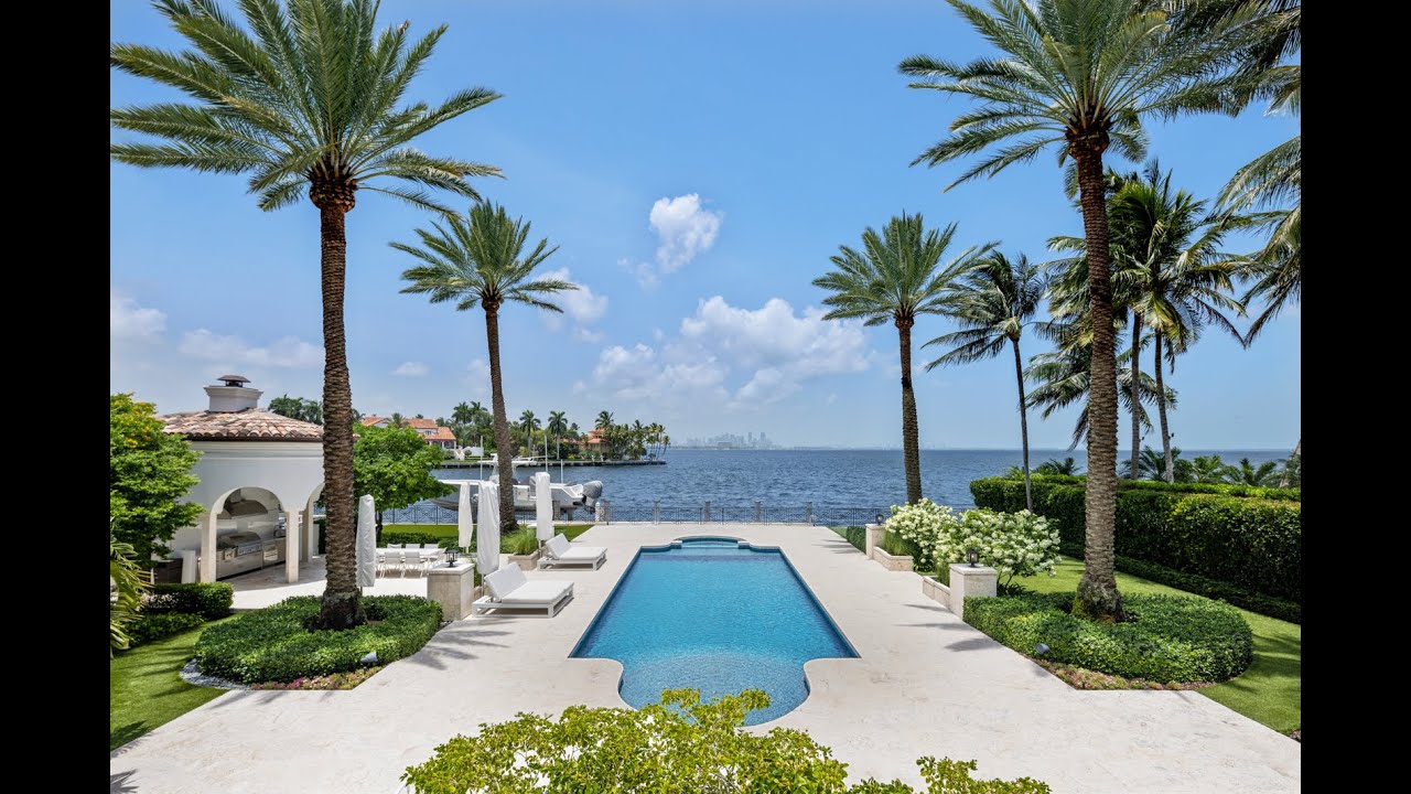 An Exclusive Waterfront Residence in Coral Gables, FL