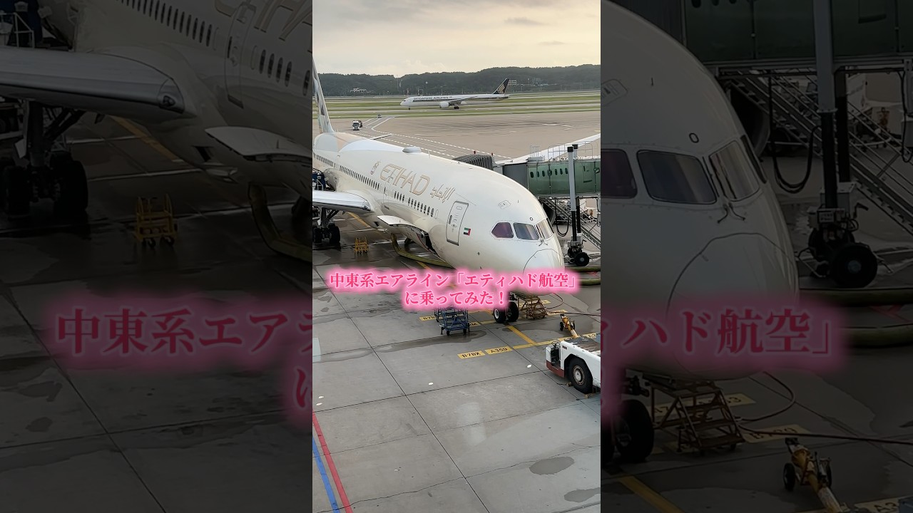 エティハド航空に乗ってみた！ #韓国留学生 #海外一人旅 #エティハド航空　#etihad #アブダビ #abudhabi
