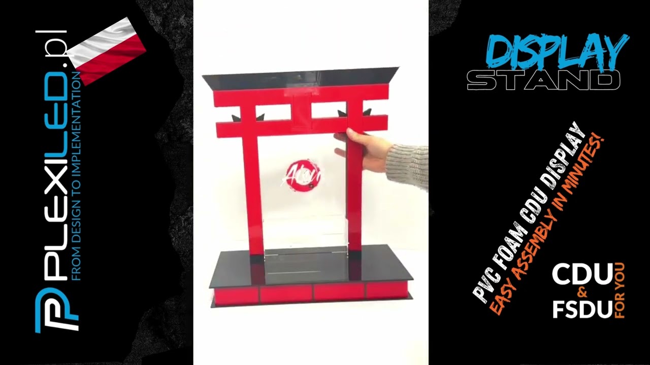 Elegant PVC & Plexiglas Display for AISU &ndash; Durable and Easy Assembly - version 002A