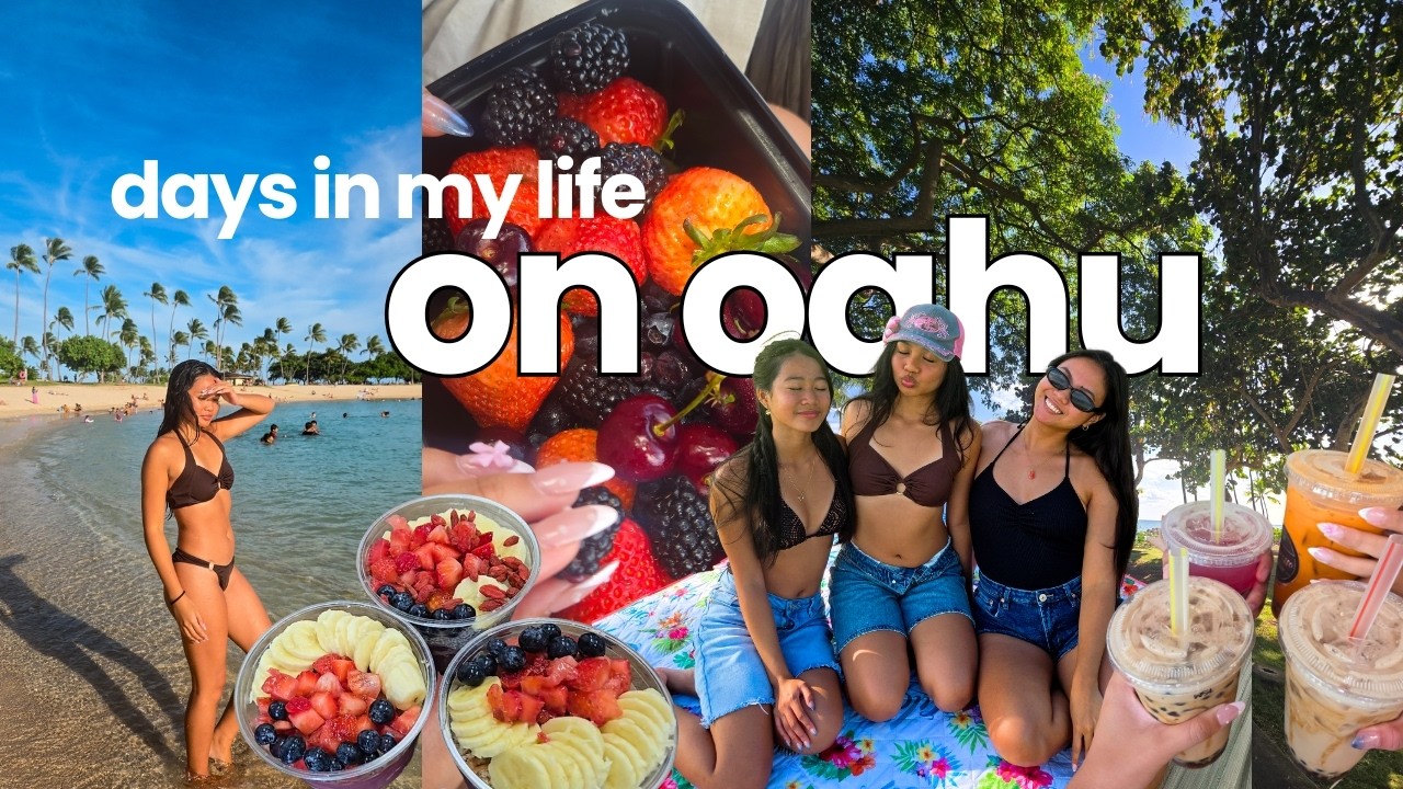 days in my life on oahu ☀️ thrifting, ko olina, and family time!