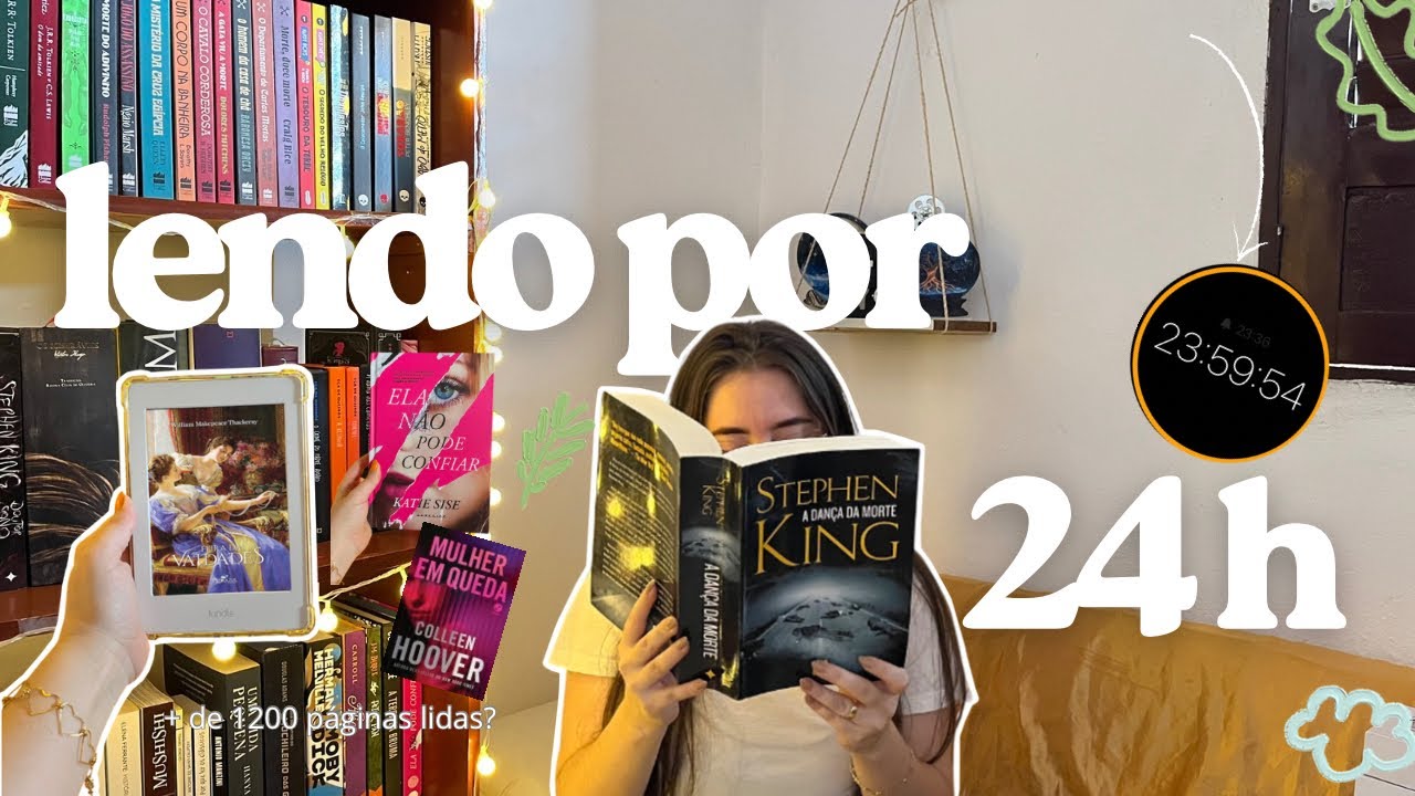 lendo por 24 horas ￼( cronometradas ⏱️📖✨ 