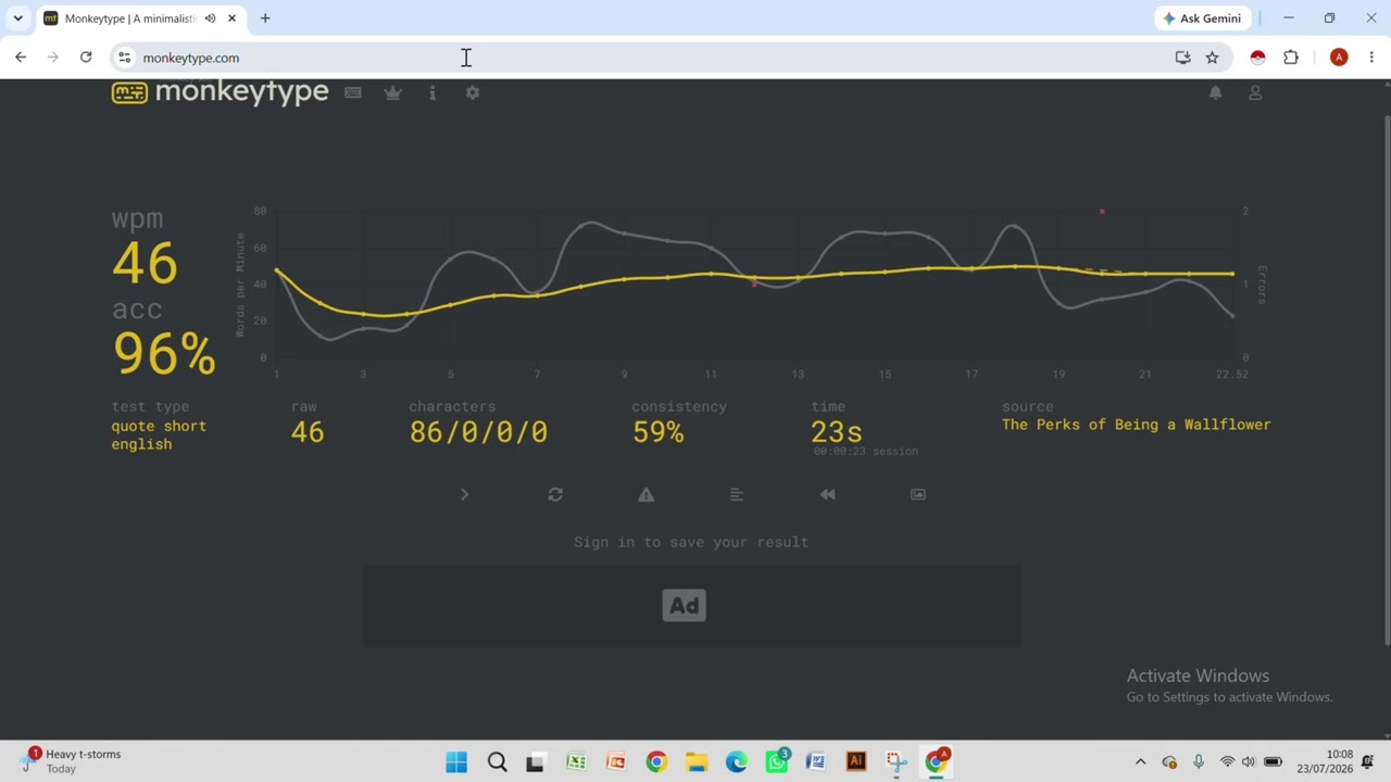 How to improve typing speed in Monkeytype. #monkeytype #type #typing #typingskills #typingspeed