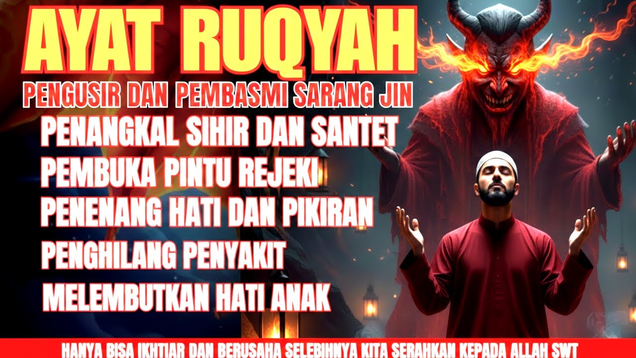 RUQYAH PENGUSIR JIN, SETAN & SIHIR DI RUMAH & TUBUH, PENENANG HATI & PIKIRAN | ABDEL AL JAZAIR