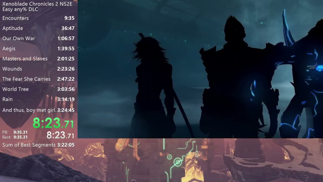 [WR] Xenoblade Chronicles 2 Easy any% DLC in 3:22:40