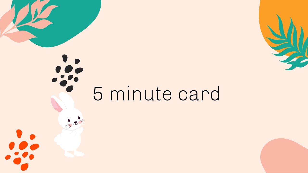 Make a quick 5 minute card with me ☆ inspire ☆make☆ create