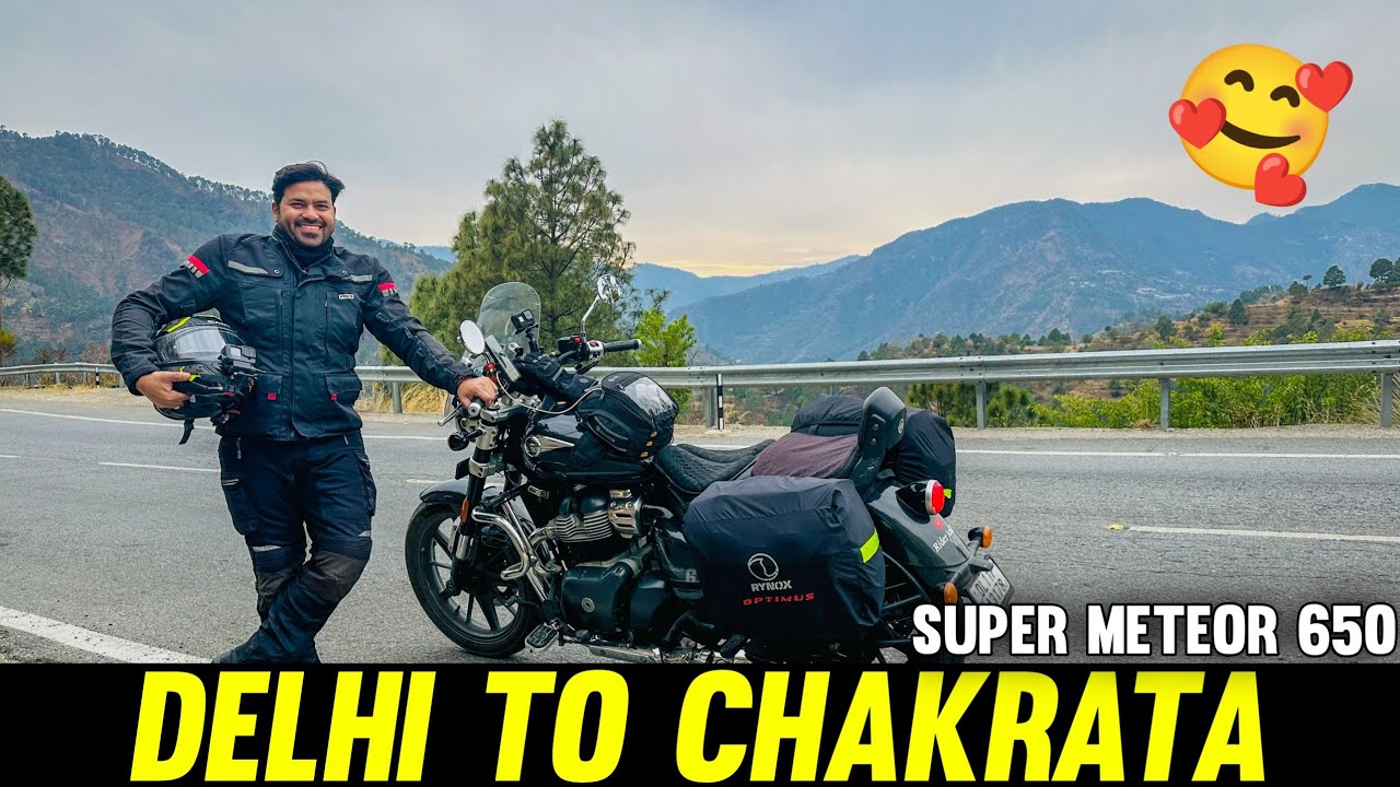 Delhi To Chakrata Uttrakhand Bike Ride On Super Meteor 650 Feb 2025 #snow