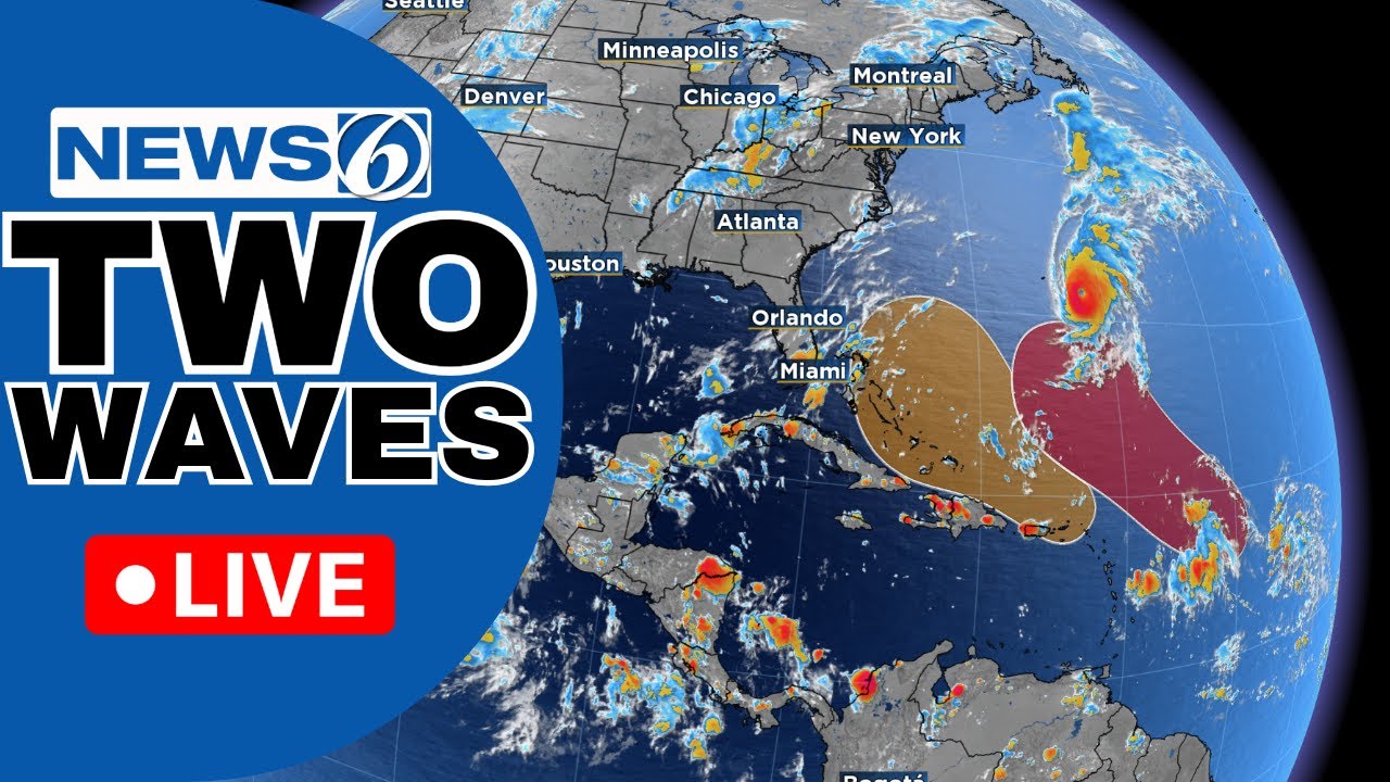 🔴NEWS 6 WEATHER AT 9:30 | Tracking Two Tropical Waves Plus Rising Storm Chances In Florida