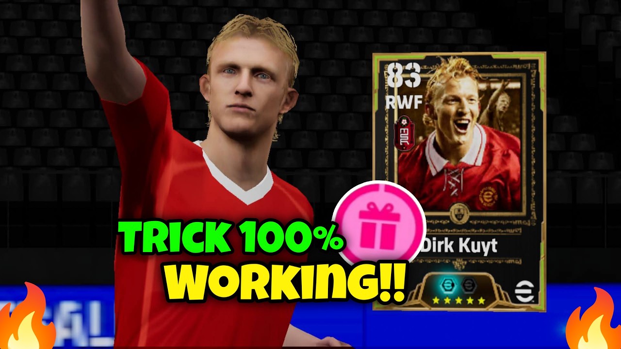 Trick To Get 103 Rated Epic Dirk Kuyt From Daily Free Draw In eFootball 2026 Mobile 🔥🤩
