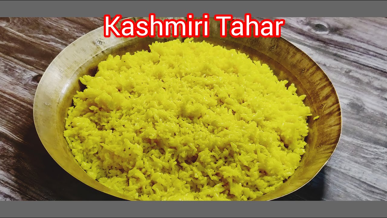 Traditional  Kashmiri Pandit Yellow Rice for Birthday | Tahar Recipe | Rice Tahar |Rainas Kitchen
