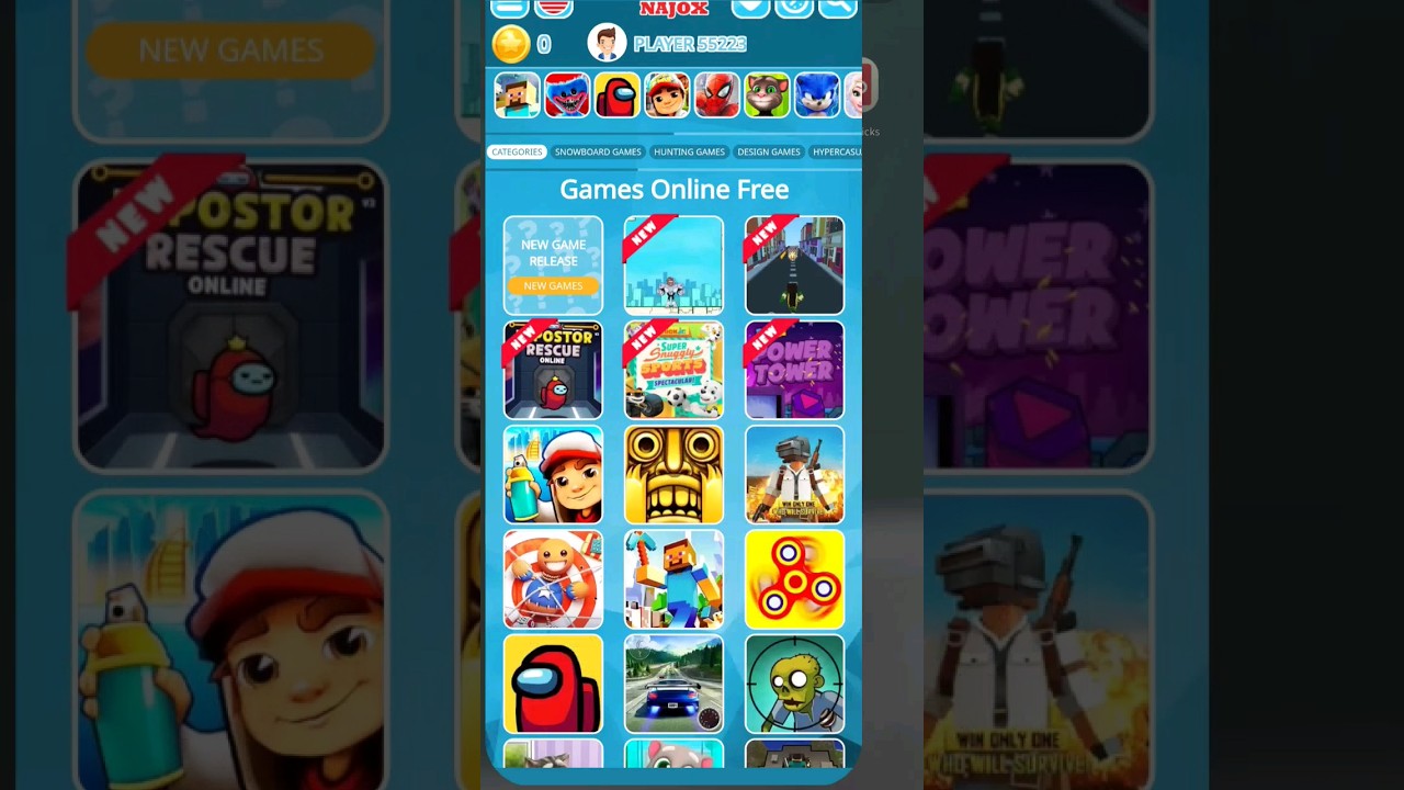 All games in one app