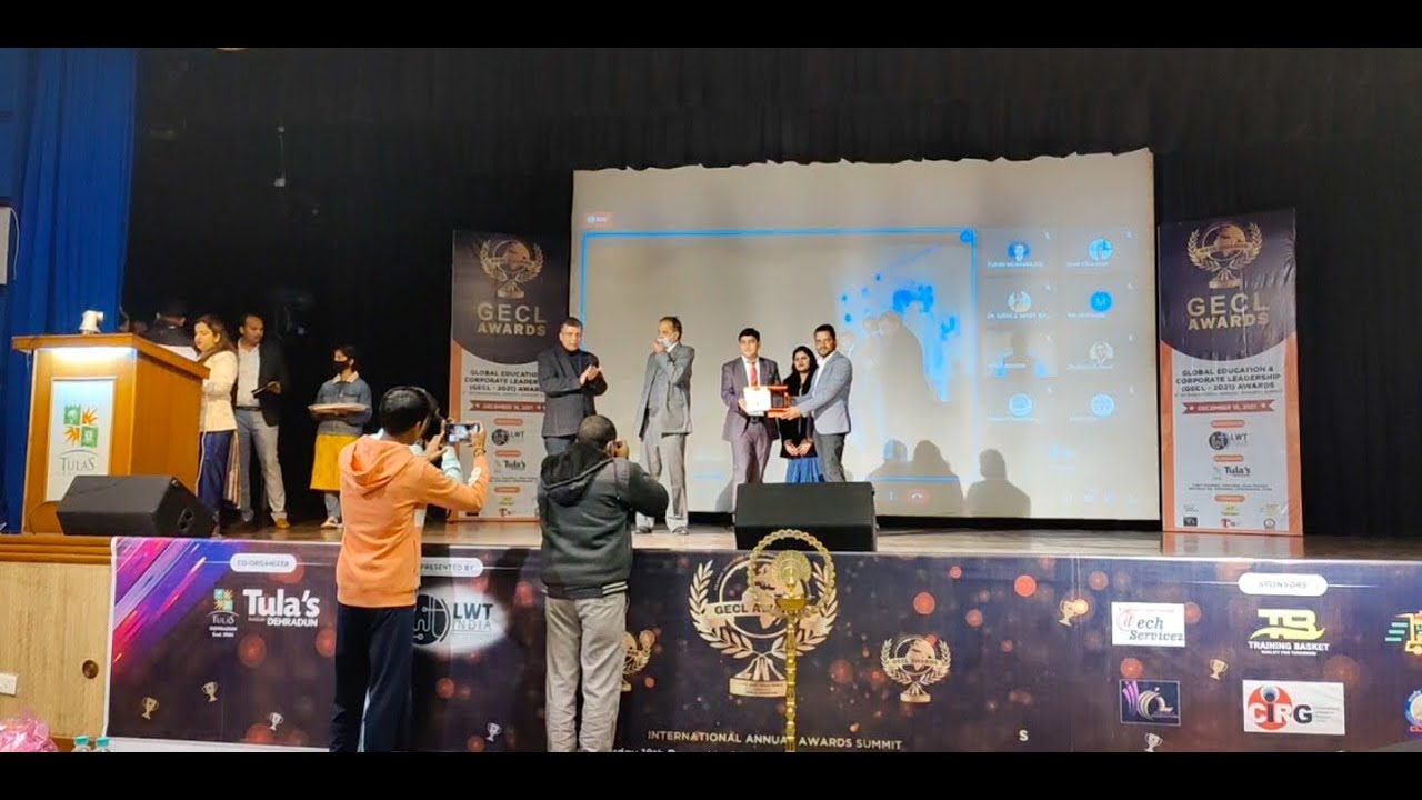 Young Entrepreneur Of the Year Award to Ms. Shani Deshwal (Founder, TECHDOST) at GECL Awards 2021