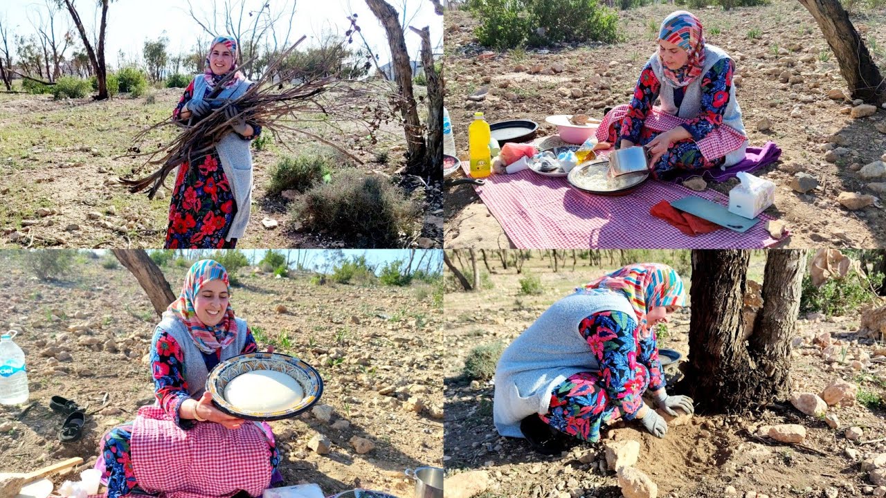 رحلة إلى الغابة وطبخ في البرية مغامرة جميلة أجواء رائعة❤Cooking with nature