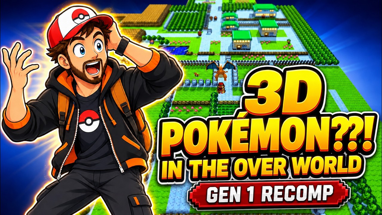 Pok&eacute;mon Gen 1 BUT Every Pok&eacute;mon Is 3D?! | Gen 1 Recomp