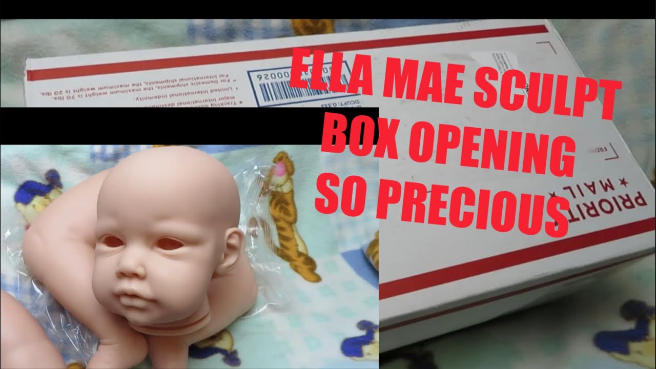 CUSTOM REBORN  SCULPT BOX OPENING❤️.ELLAMAE BY JANNIE DE LANGE