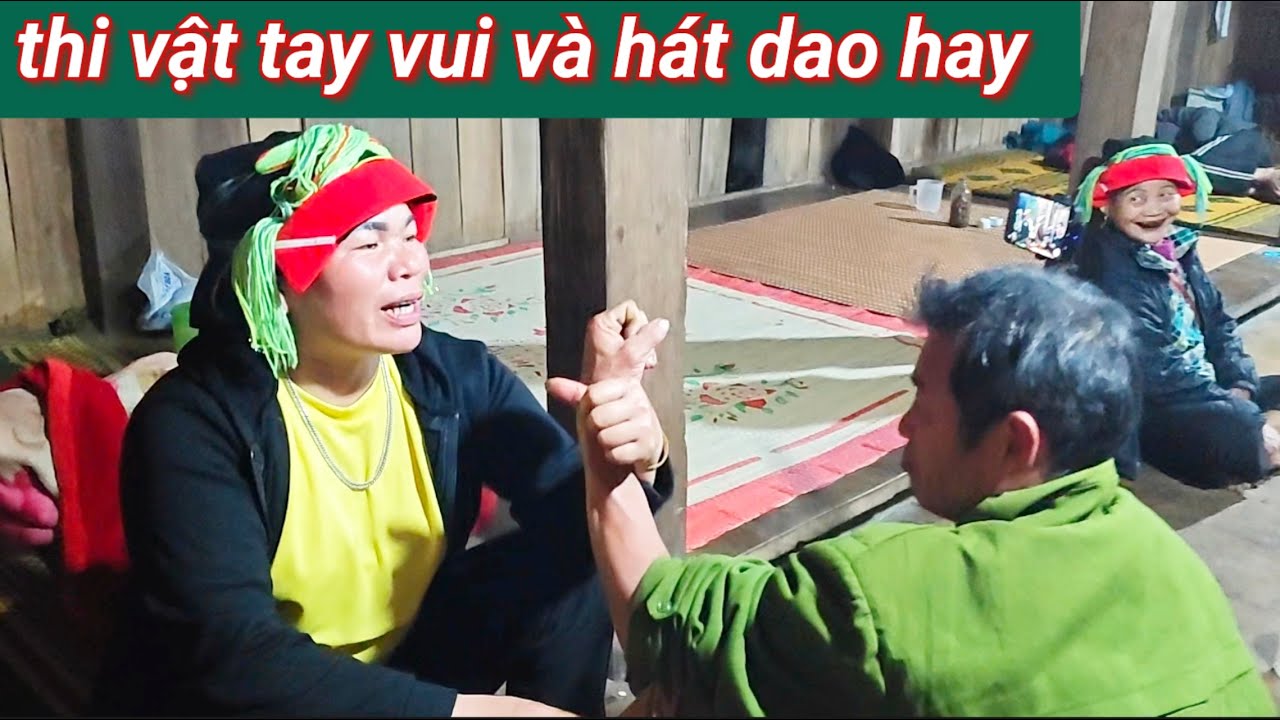 Hát dao hay và đấu vật tay thể thao rất vui hay, bổ ích tại nhà Hiệp xã Ngọc Minh