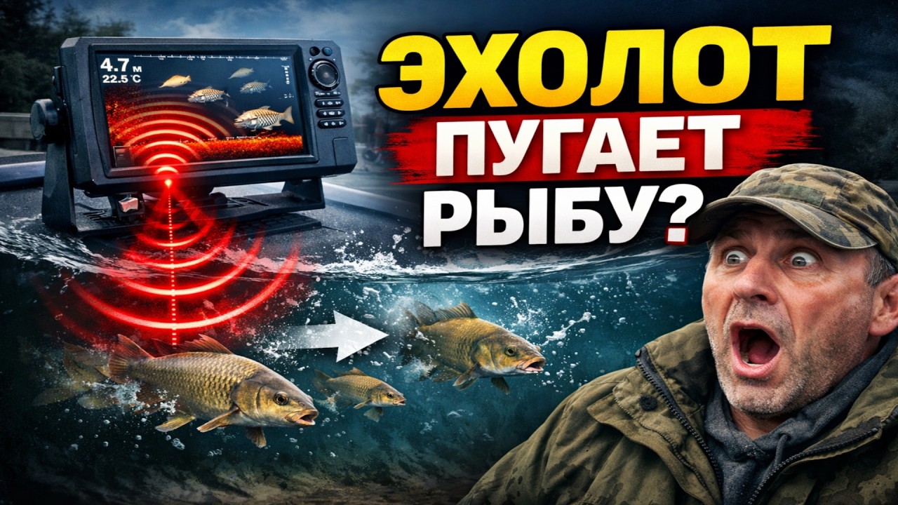 Твой эхолот за 100 тысяч РАСПУГАЛ всю рыбу? Главная ошибка современных рыбаков.