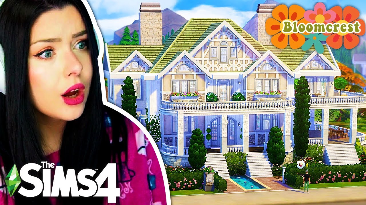 Строительство семейного дома на миллион долларов в The Sims 4. 🌻 Бюджетное строительство Bloomcrest