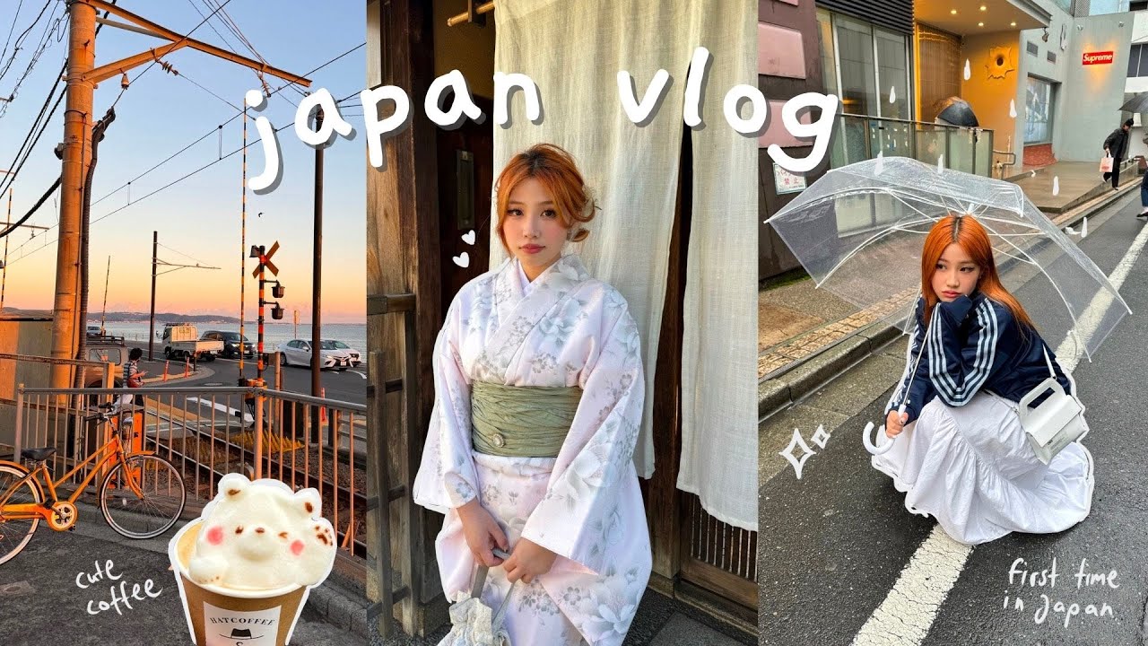 japan vlog🫧: shopping, mochi workshop, kimono try-on, cafe hopping...
