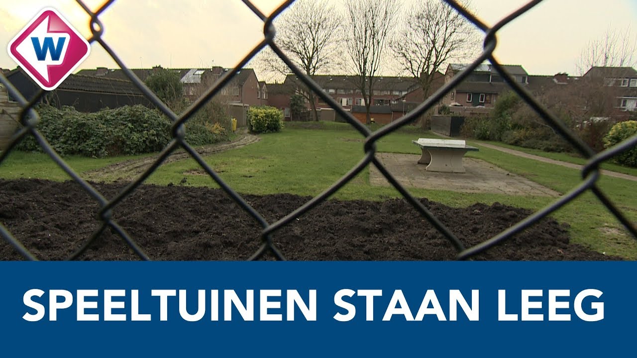Speeltuinen plotseling leeggehaald: 'Eén grote zwarte zandvlakte'