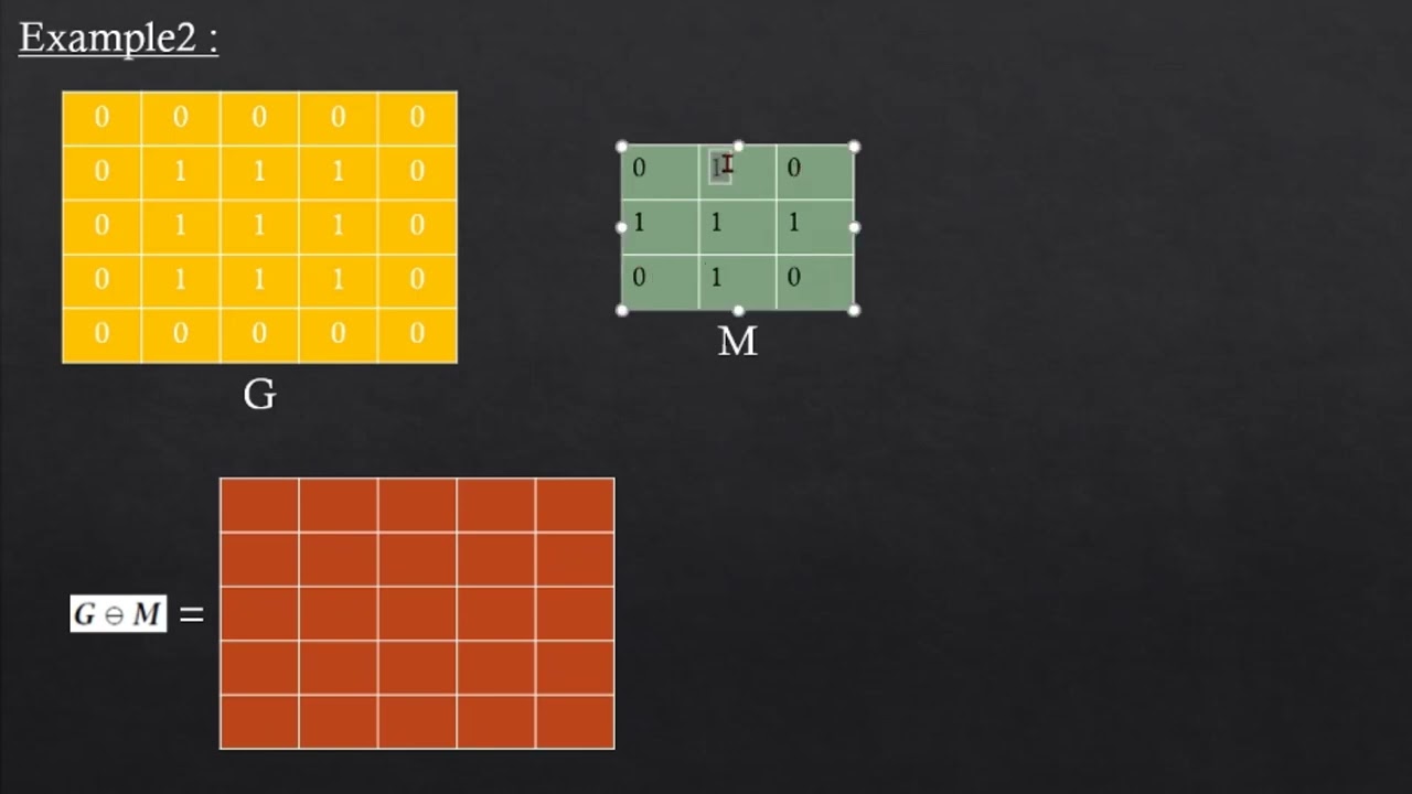 شرح موضوع Morphology Operator (Erosion) بالتفصيل