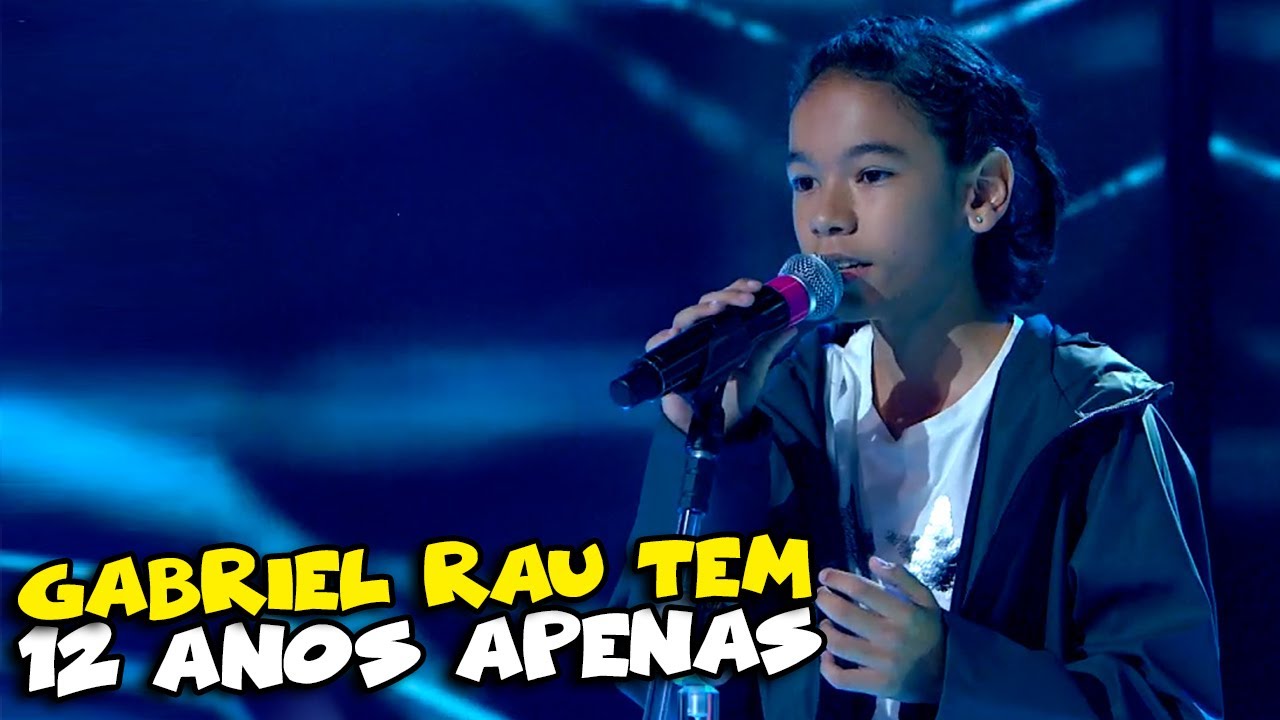 GABRIEL RAU de 12 anos CANTOU 