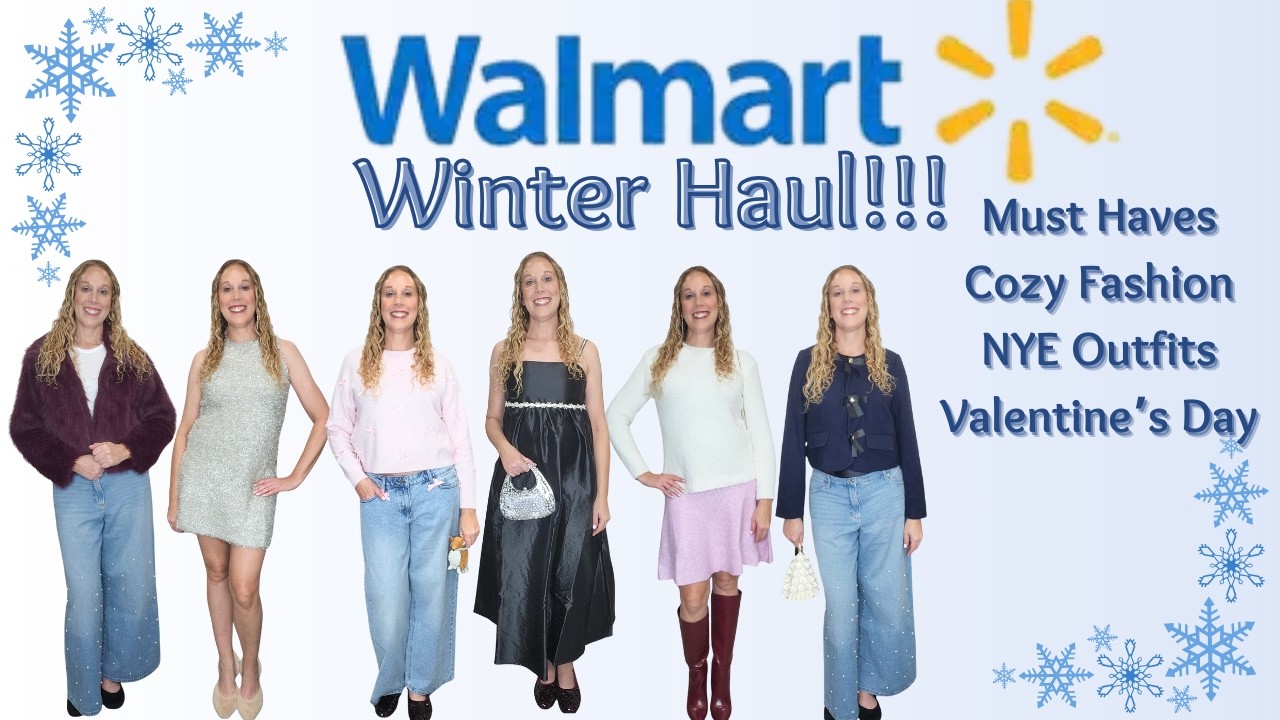 Walmart Winter & New Year’s Outfit Haul ❄️✨ | Try-On + Sparkle Looks #haul #fashion #shopping